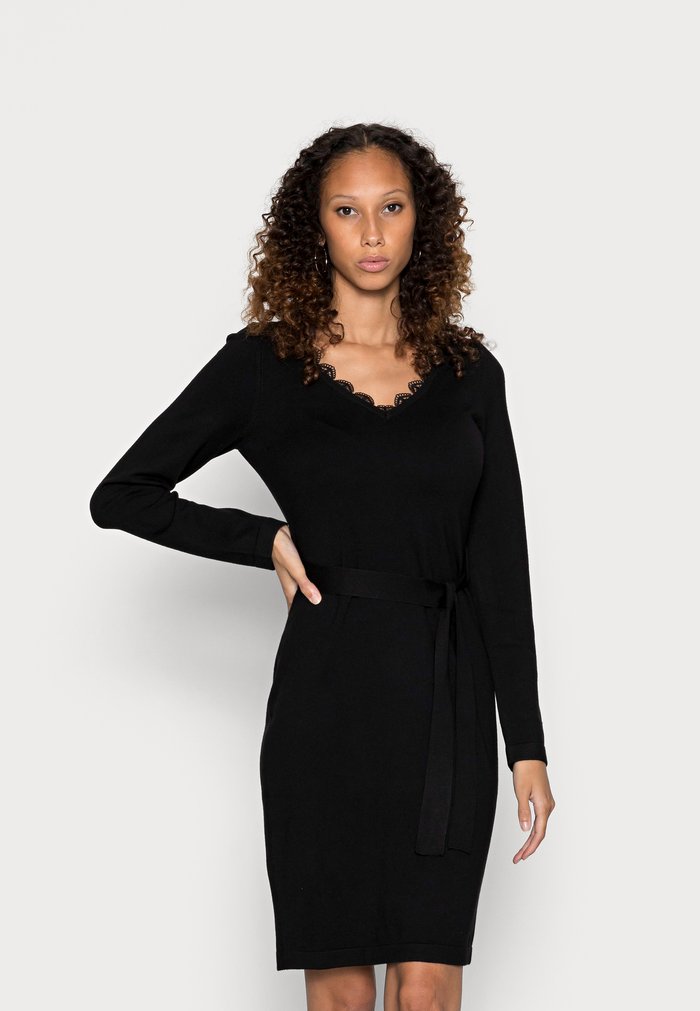 Peignoir Anna Field INSERT V NECKLINE LOOSE Noir Femme | IFE-3800744